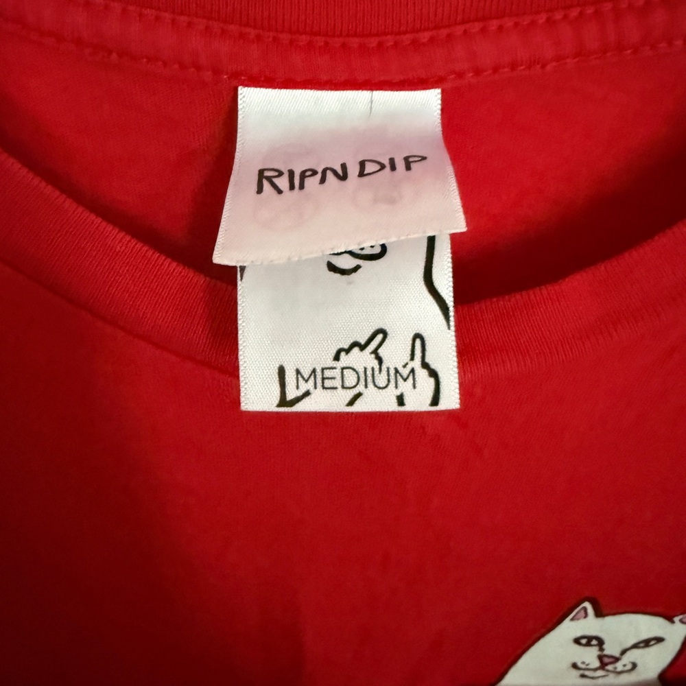 Ripndip Bright Red Cat Pocket Tee - Picture 2 of 3